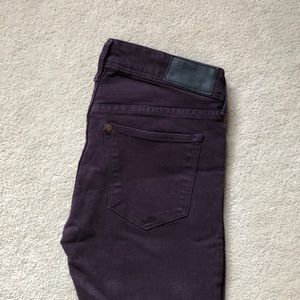 Purple jeans